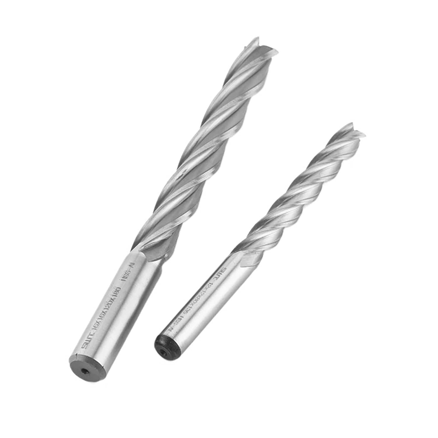 End Mills High Precision D1-25mm 2 3 4 Flutes HSS Metal Cutter Cobalt Teeth Aluminum Milling Tool Key Seater Router Bit(12X12X80X135)