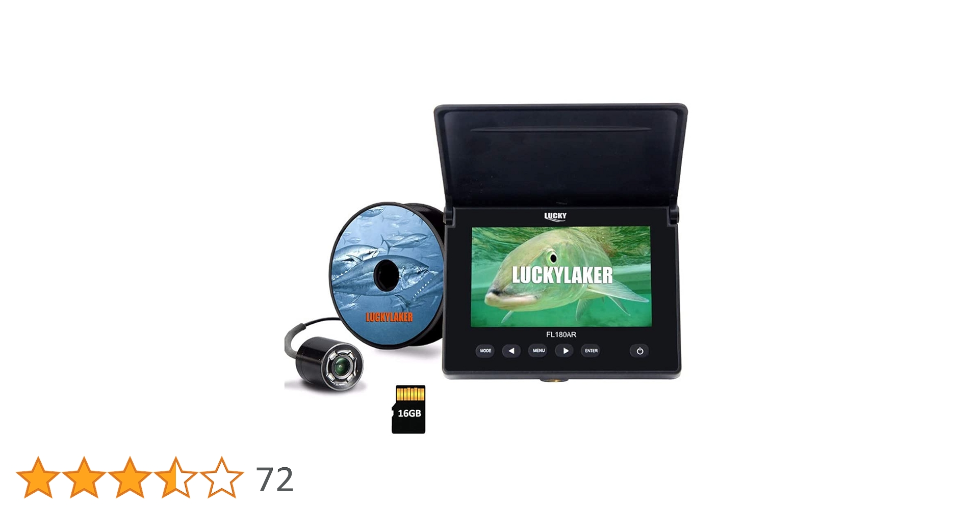 LUCKYLAKER 水中カメラ(FL180PR) Amazon | LUCKYLAKER 水中カメラ 魚群探知機 ポータブル 魚探