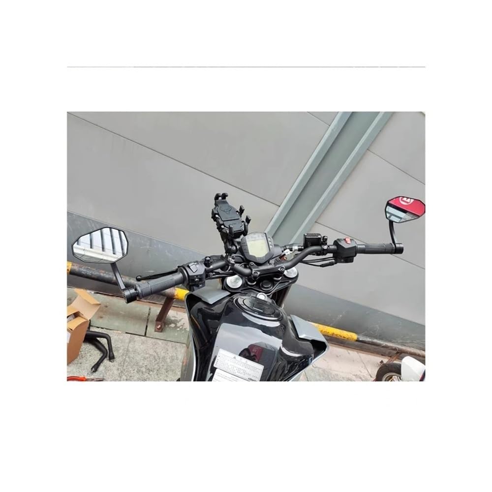 motos Miroir vélo Rétroviseur Guidon Moto Universel En Alliage D'aluminium, 22 Mm, Pour VTX 1300, CB650RR, NC750X, Pour Hornet 600 900