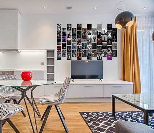 Image of Pack of 54 Gothic Wall Collage Kit Posters - 4 x 6 Inches Wall Decor Poster - Wall Art For Bedroom, Living room, Office - 1 Tissue Tape