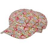 Schirmlänge: 5.5 cm Lipodo Little Flowers Ballonmütze Damencap Blumencap Sommercap Sonnencap Schildmütze Baker-Boy-Mütze Damen - mit Schirm, Hinten geschlossen Frühling-Sommer - S (55-56 cm) grün