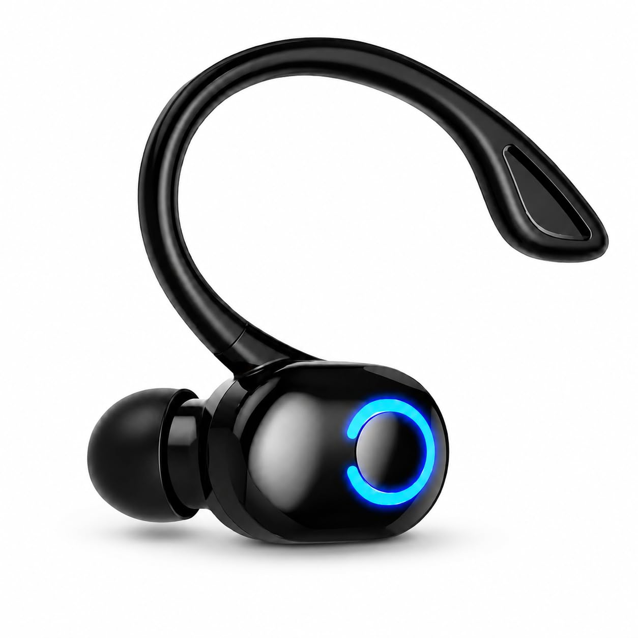 Drumstone (UNbox A Better Experience, with 3 Years of Brand Warranty Bluetooth Earbud Rechargeable Single Ear Hook Headset for Calling, Travel & Work, Smart Over-Ear Fit, Black Compact Design-picture-28