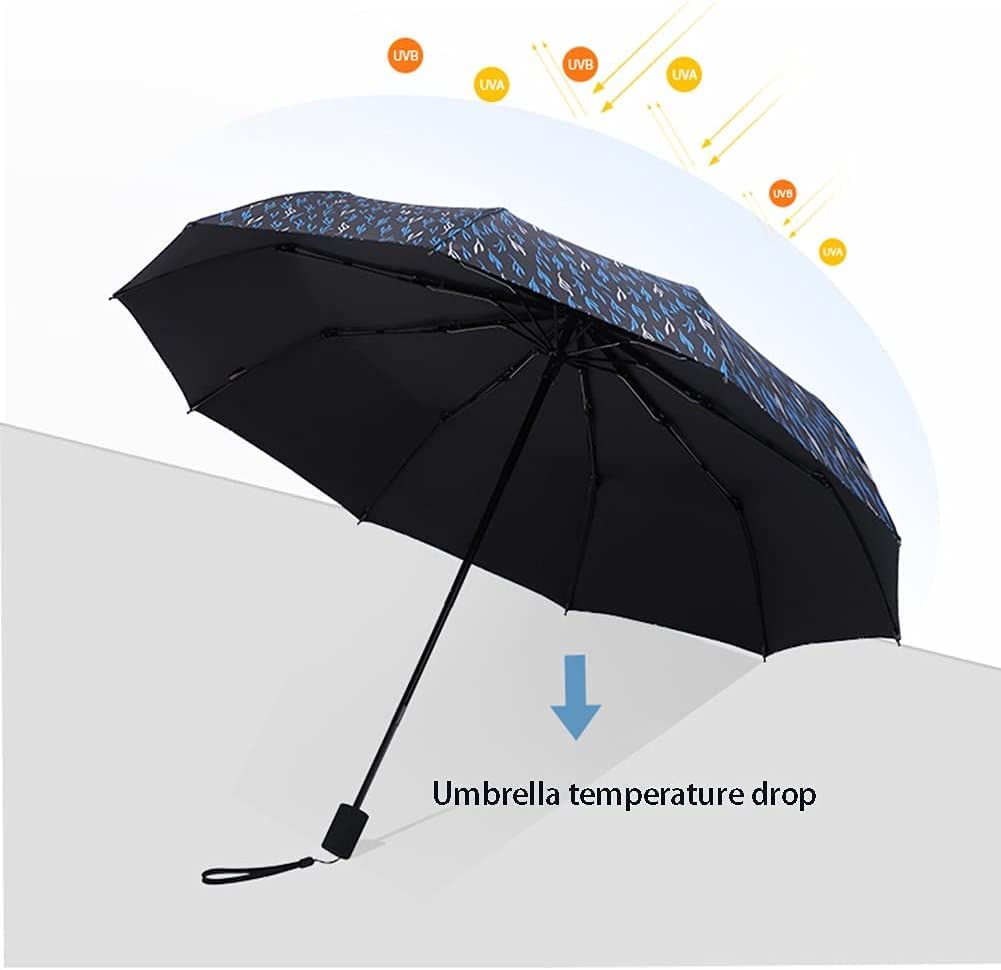 Paraguas para Lluvia Paraguas Paraguas Plegable A Prueba De Viento Paraguas De Viaje Compacto Paraguas De Golf Paraguas Fuerte para Hombres Y Mujeres Paraguas De Viaje Paraguas