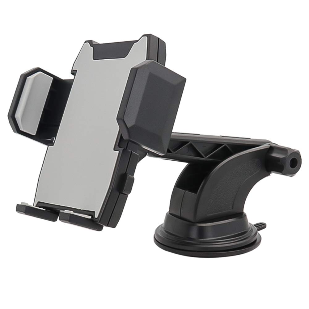 Multifunctional car Windshield Phone Holder, Kolasels 270° Rocker arm and 360° Adjustable Viewing Angle Dashboard Phone Holder and Washable Adhesive Gel pad and More 3.5-6.5 inch Cell Phone