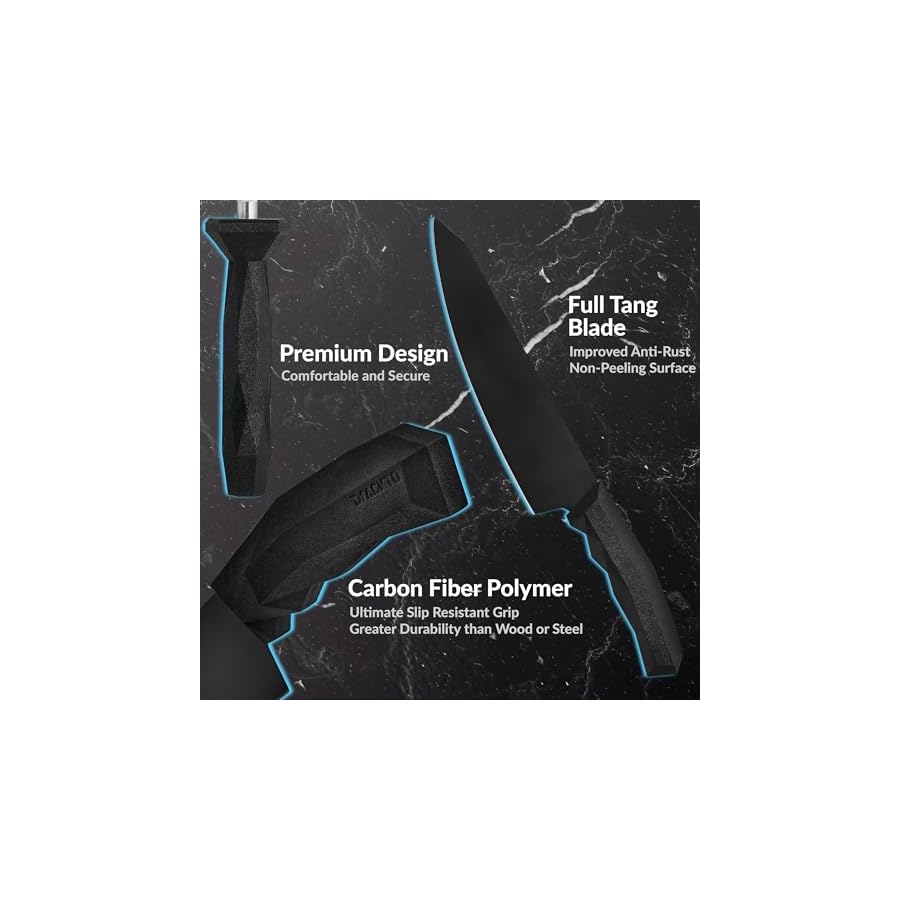 15-Piece-Knife-Sets-for-Kitchen-with-Block-Black-Knife-Sets-with-Block-Full-Tang-High-Carbon-Stainless-Steel-Blades-Heavy-Duty-Handles-Knife-Block-Set-Kitchen-Essentials-Chef-Knife-Set-by-DFACKTO 15 Piece Knife Sets for Kitchen with Block, Black Knife Sets with Block, Full-Tang High-Carbon Stainless-Steel Blades, Heavy Duty Handles, Knife Block Set, Kitchen Essentials Chef Knife Set by DFACKTO