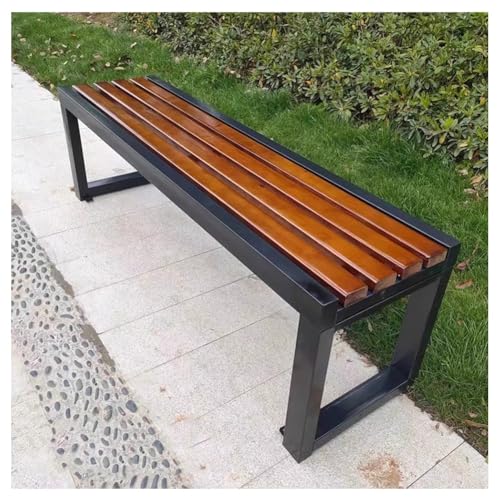 Banc de jardin dos nu robuste causeuse double pour parc et cour - 2
