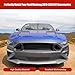 KAKABAS Grille Guards & Grilles Mesh Front Bumper Upper Hood Grille Grill, Compatible with Ford Mustang 2018-2023 GT EcoBoost, Black Honeycomb Pattern Front Bumper Grille(Will not fit Shelby GT500)