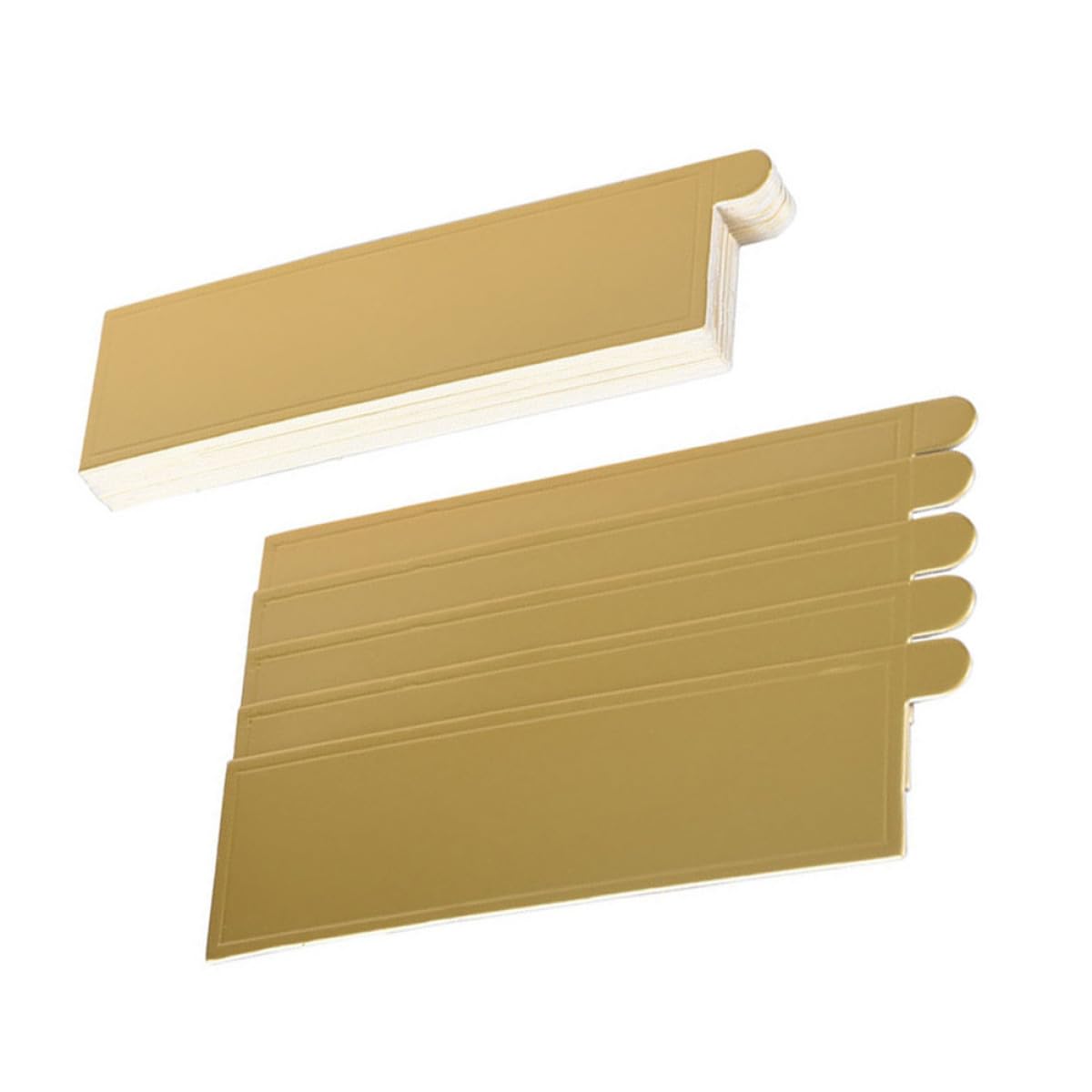 Base de cartón dorado para tartas rectangular reciclable y fácil de limpiar 1