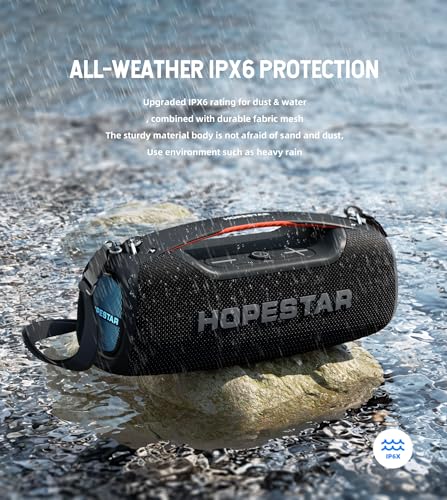 Image of 100W Portable Wireless Bluetooth Speaker with Handle and 1 Microphone, Stereo Audio (Camo)