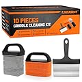 AWEASROY Griddle Cleaning Kit for Blackstone, Flat Top Grill Cleaning Kit with Grill Stone, Griddle Scraper & Griddle Brush Easy to Remove Stain