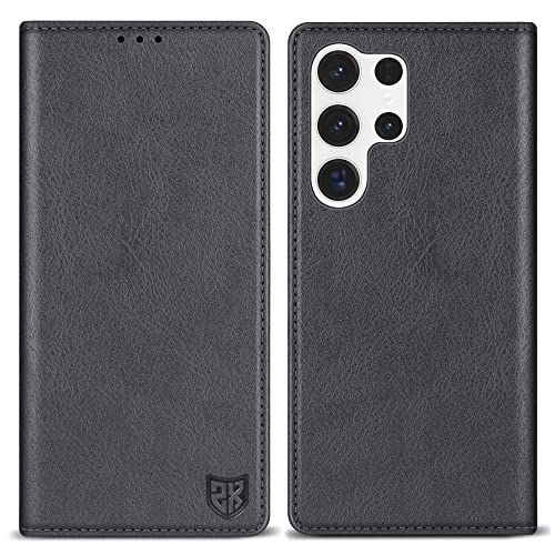 Image of ZZXX for Galaxy S23 Ultra Wallet Case Strong Magnetic 6.8 inch,Grey