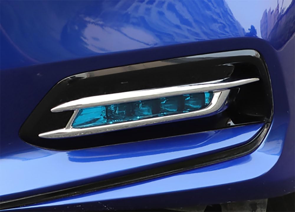 Car Accessories Fit for Honda Accord 10th Gen 2018-2020 ABS Exterior Front Fog Light Frame Cover Trim (Chrome) 2PCS Set