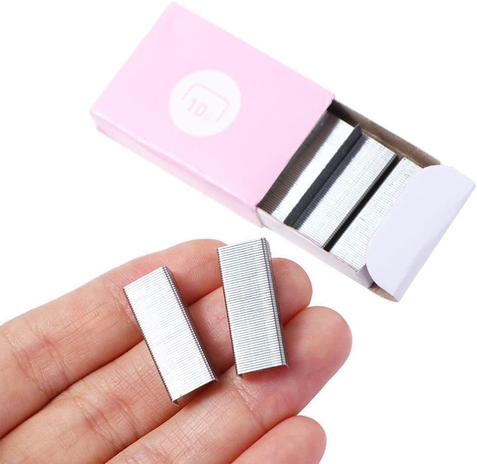 Miniatura 3 de 1 engrapadora de dibujos animados, mini grapadora de metal con llavero (CR02) Mini grapadora de escritorio