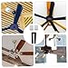 Homoyoyo 5sets Ceiling Fan Balancing Kit Clips and Weights for Easy Installation Prevents Wobble and Swing Fan Balancing Tool