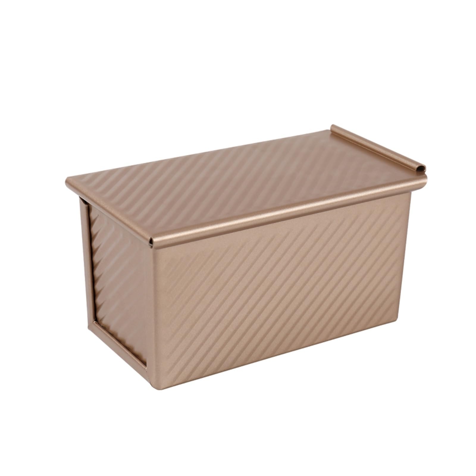 Molde for Pan con Tapa, Capacidad de Masa de 1 Libra, Antiadherente, Caja Cuadrada for Tostadas, aleación de Aluminio, for Hornear Pan