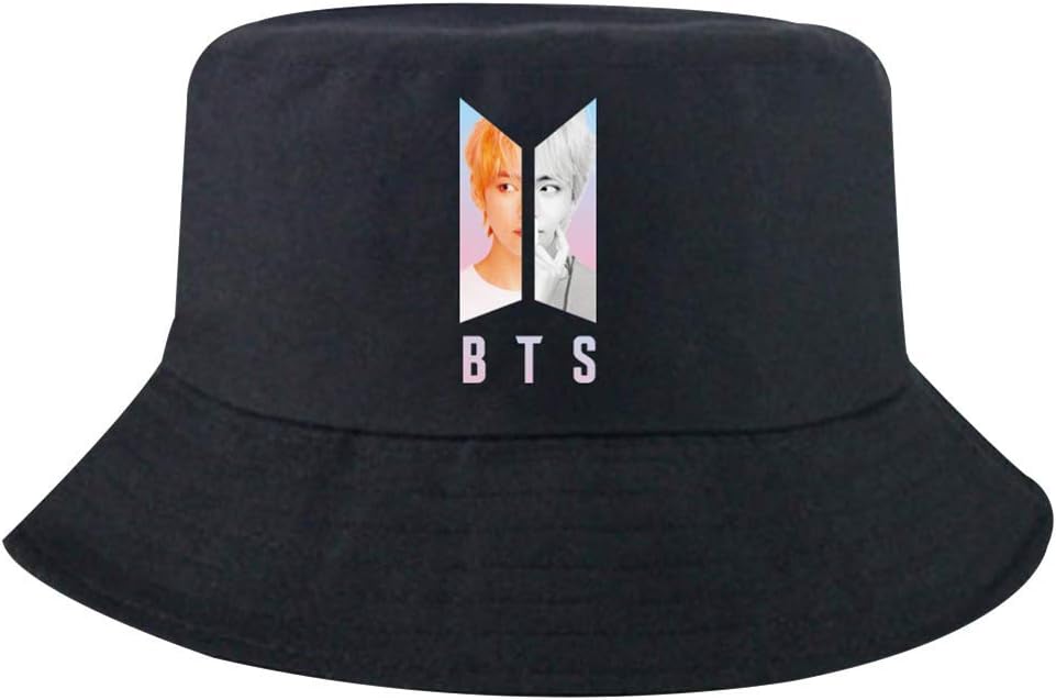 BTS Bangtan Boys Fashion Packable Fisherman Bucket Sun Hat TA0413-4 Unisex