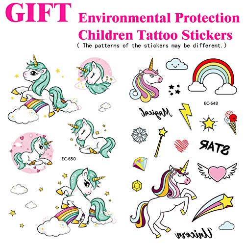 Georgie Porgy Kinder Plüach mit Einhoin Stofftier Mehrfarbigen Kuscheltier Pony Regenbogenschwanz Kuschelgeschenke für… – Bild 8