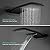 4-Function Waterfall Shower System with Body Jets, SR SUN RISE Full Body Rainfall Shower System with Handheld Shower Faucet Complete Sets, Wall Mounted Shower Fixture Set for Bathroom, Matte Black