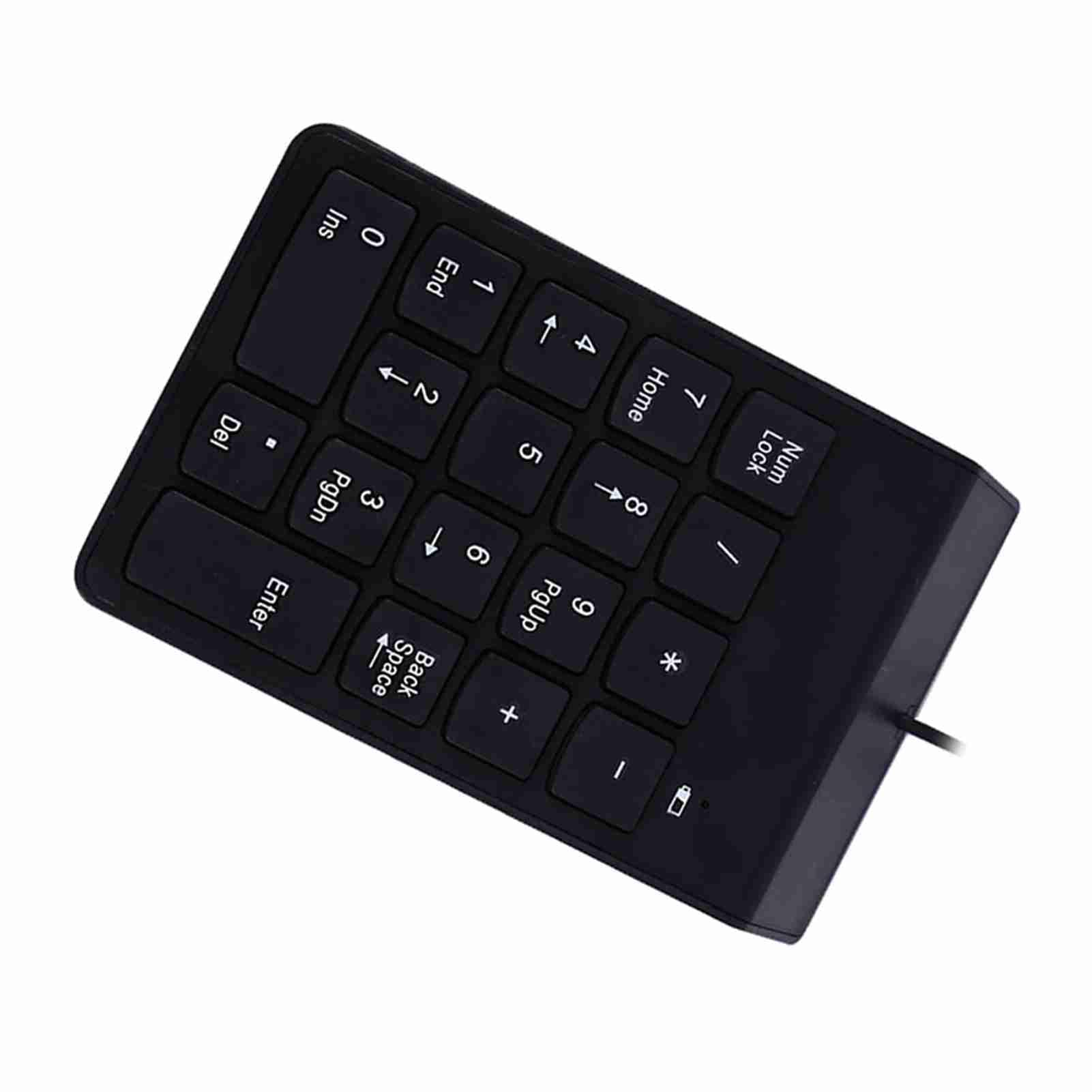 Ymiko Number Pad, Mini Numpad 18 Keys Keyboard Number Pad Keyboard USB Number Pad with USB Numeric Keypad for Laptop Desktop PC Pro