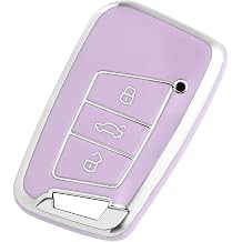 OFFCURVE for Volkswagen Key Fob Cover Soft TPU Key Fob Case Full Protector for 3 Buttons Key Fob Jetta Beetle Tiguan Passat Golf MK6 Polo