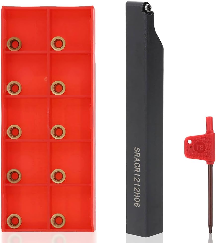 Fawoonu SRACR1212H06 Tool Holder Indexable Boring Bar Wrench For Lathe Turning Tool With Carbide Insert