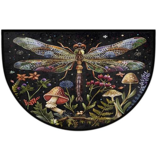 Tapete Medio Circulo Antideslizante Lavable 61x91 cm miniatura 5