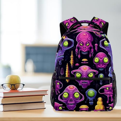 Sac à dos de voyage avec porte-bouteille enfant violet taille unique multicolore - 6