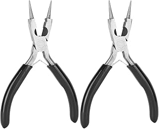 2pcs Round Nose Pliers, Wire Jewelry Making Tools Bead Pliers for Wire Wrapping Jewelry Repair DIY Craft Jewelry Making Supplies