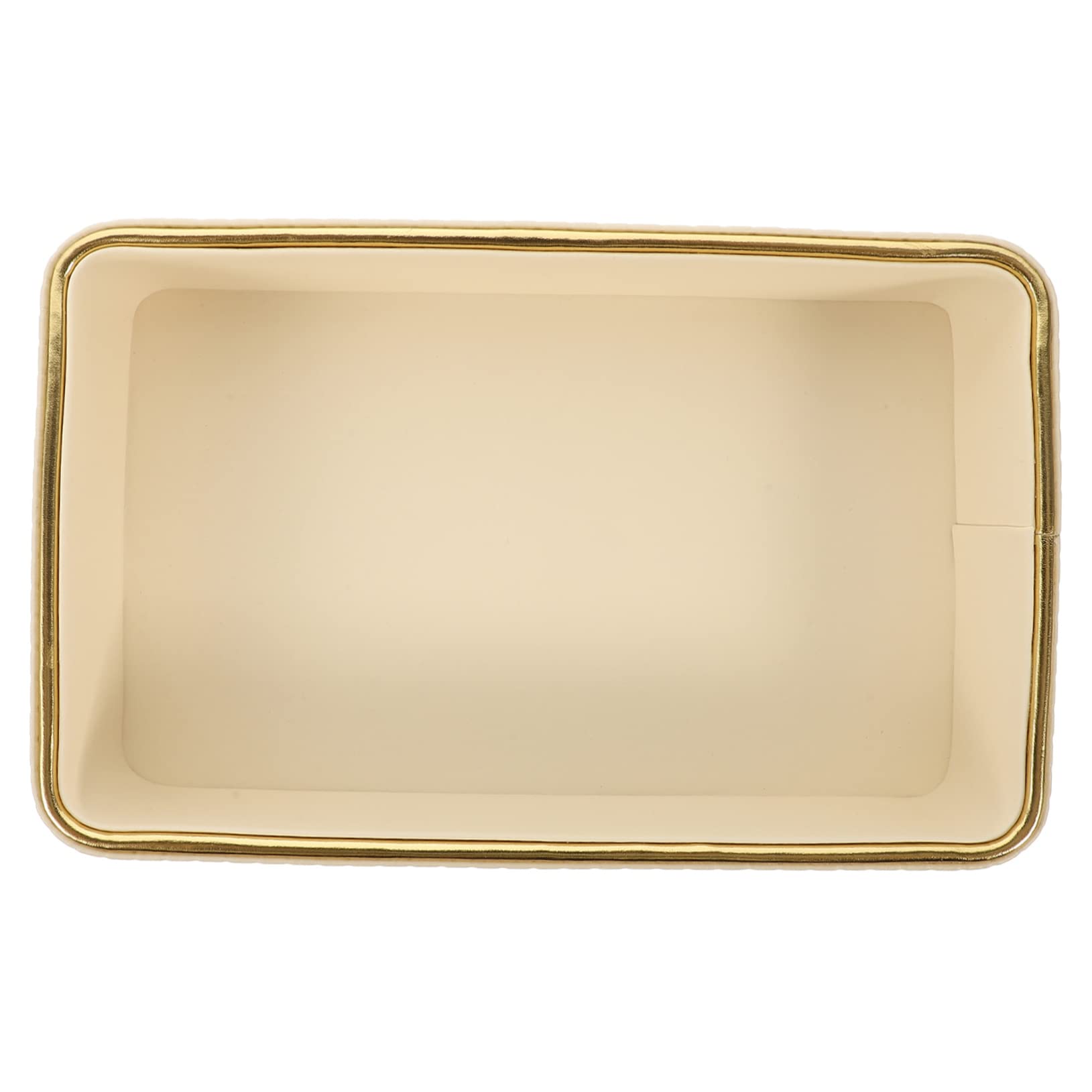 Vaguelly Bandeja Rectangular Organizador de Cuero Blanco, Fácil de Limpiar, para Llaves y Joyas, Adecuado para Entrada y Oficina