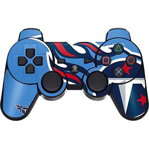 Skinit Decal Gaming Skin Compatible with PS3 Dual Shock Wireless Controller - Officially Licensed NFL Tennessee Titans Large Logo Design