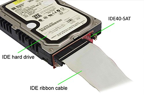 Ableconn IDE40-SAT SATA Hard Drive or Optical Drive to IDE 40-Pin Mini Vertical Adapter - SATA HDD/SSD/ODD to 40Pin IDE PATA Motherboard Converter - Thumbnail 7