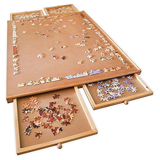 Bits and Pieces –Original Standard Wooden Jigsaw Puzzle Plateau-The Complete Puzzle Storage System
