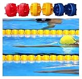 Kommerzielle Poolspur-Trennwand mit Schwimmern – langlebige schwimmende Barriere für sicheres Schwimmen, ideal für Pools und Schwimmveranstaltungen, einfach zu installieren, robustes Design