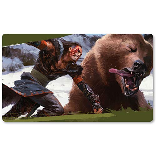 Savage-Punch - Board Game MTG Playmat Size 23.6X13.8 in Games Mousepad PlaymatsCompatible for TCG CCG Table Mats Free Bag