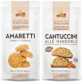 La Mole - Italian Biscuits Selection | Amaretti (200g) & Cantuccini (200g) | Gourmet Artisan Italian Biscuits | Made in Italy