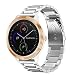 Fintie for Garmin Vivoactive 3 Music/Forerunner 245 Band, 20mm Quick Release Stainless Steel Metal Replacement Wrist Strap Accessories for Vivomove HR/Forerunner 645 Music Smartwatch - Silver