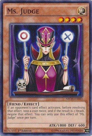 Amazon.com: YU-GI-OH! - Ms. Judge (NECH-EN043) - The New Challengers - 1st  Edition