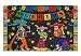 Allenjoy 7x5ft Day of The Dead Backdrop for Mexican Fiesta Sugar Skull Photography Background Dia DE Los Muertos Dress-up Birthday Party Supplies Fiesta Banner Table Decor Decoration Photo Booth Shoot