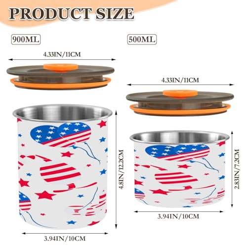Contenedor hermético para café de acero inoxidable 17oz miniatura 3