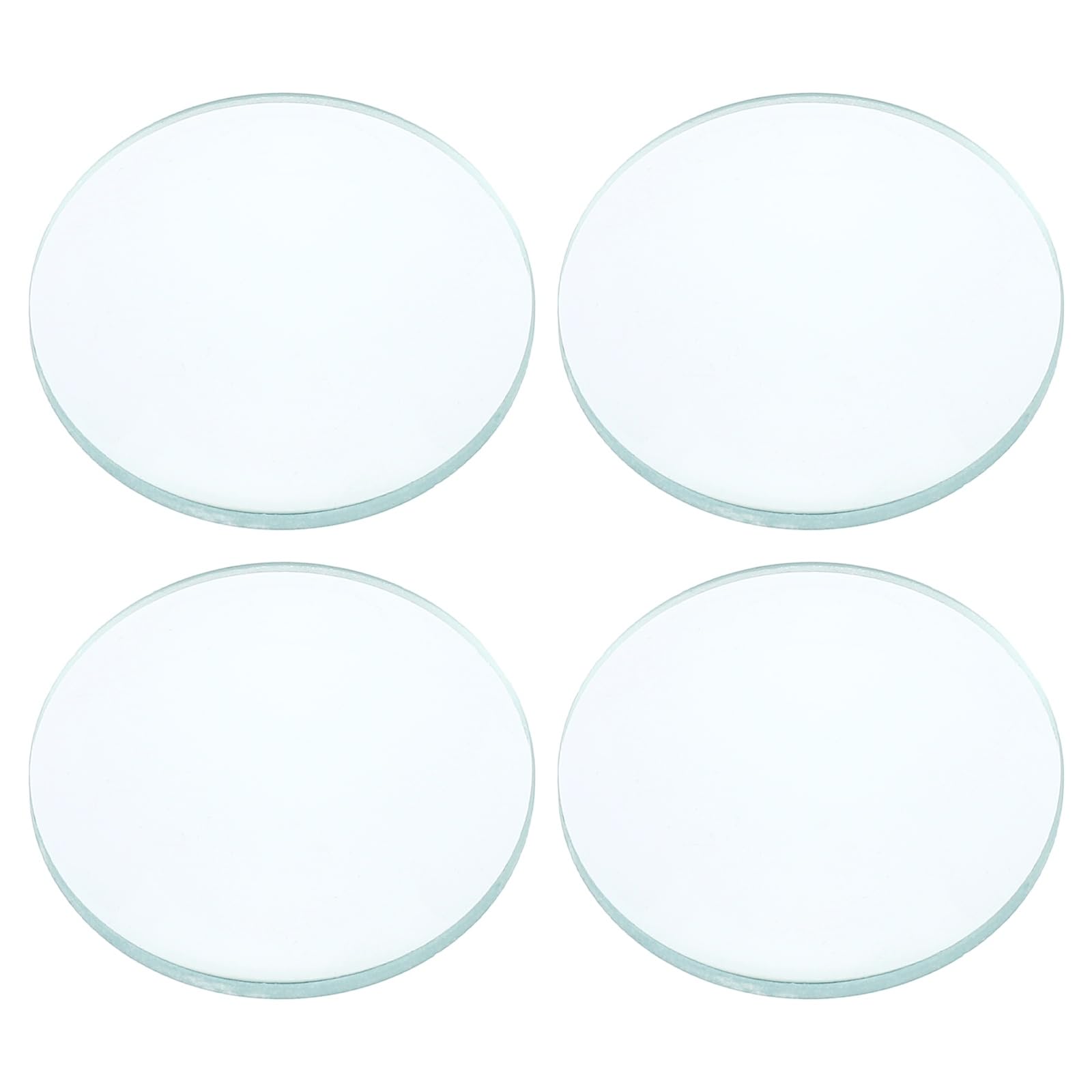 PATIKIL Lot de 4 lentilles convexes doubles - Longueur focale de 50 mm - Diamètre : 30 mm - Ronde - Pour laboratoire de physique et d'optique de classe
