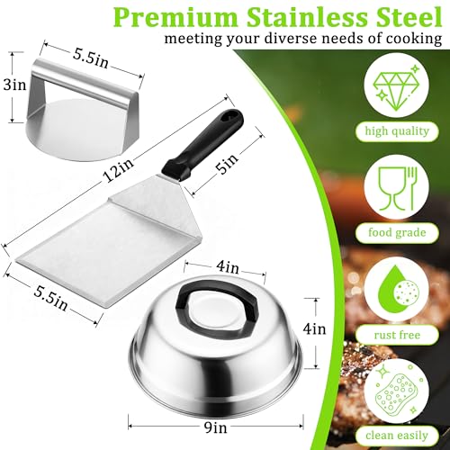 Kit de 5 piezas para hamburguesas de acero inoxidable HaSteeL miniatura 2