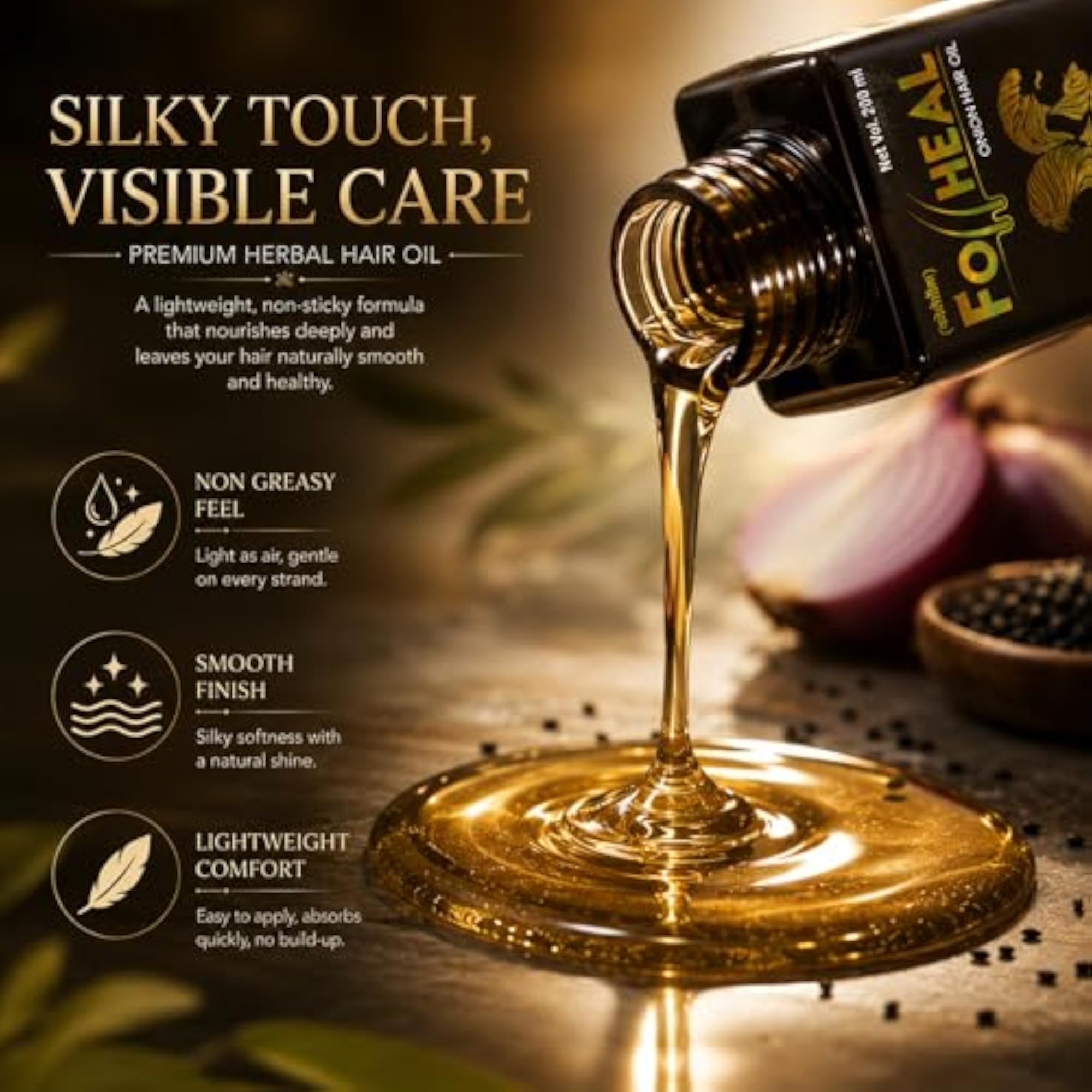 Folliheal Red Onion & Black Seed Hair Oil