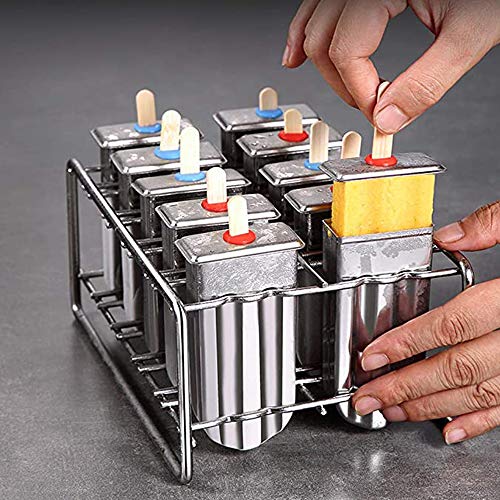 FU LIAN Edelstahl-Eisform, EIS am Stiel-Form, manuelle DIY, Roboterschweißen, kann zehn EIS auf einmal herstellen… – Bild 6