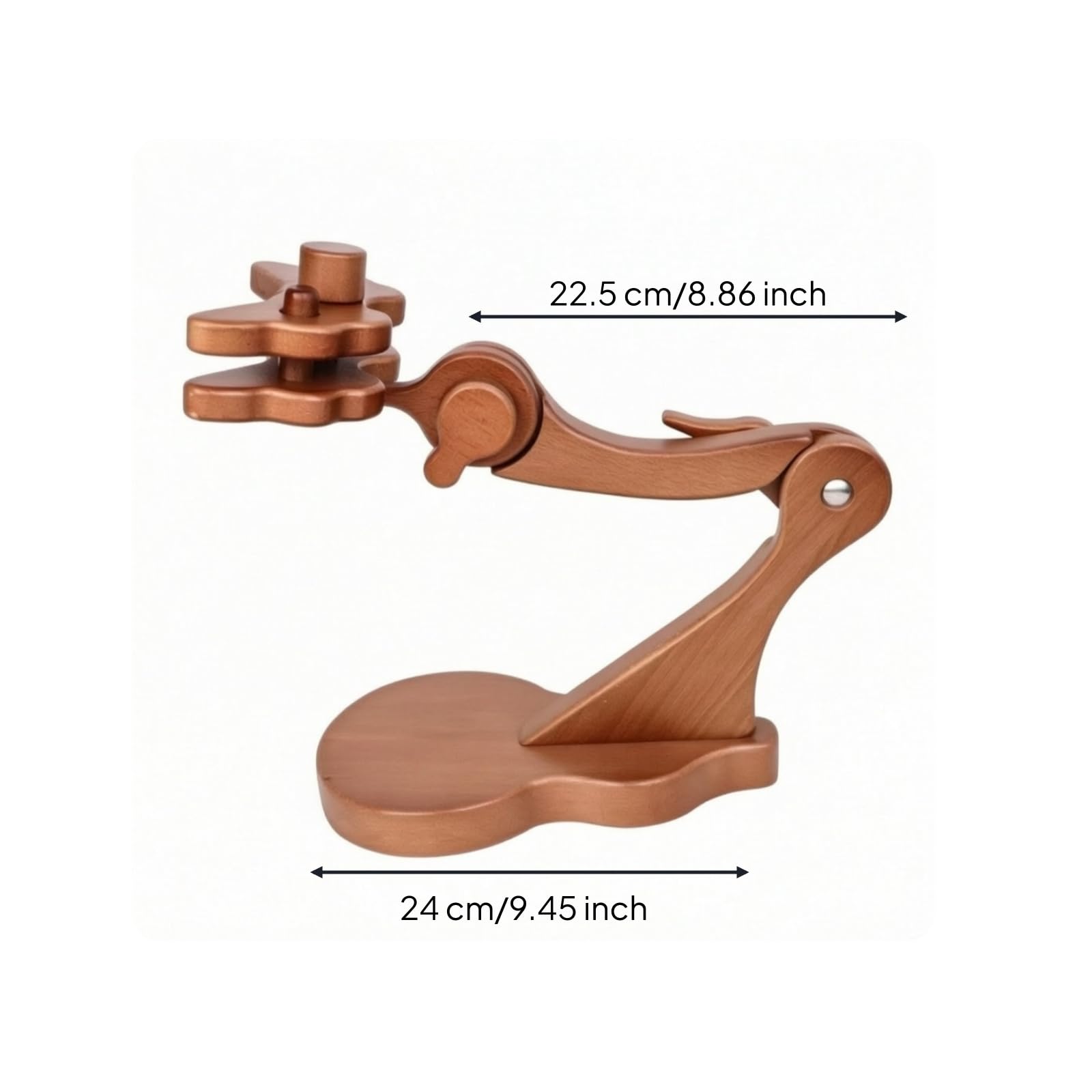 perfeclan Bastidor de Bordado Soporte Marco Base Abrazadera de Madera de con Brazo Ajustable y Pinza Moldeada para Mantener la Tela Base Estable con
