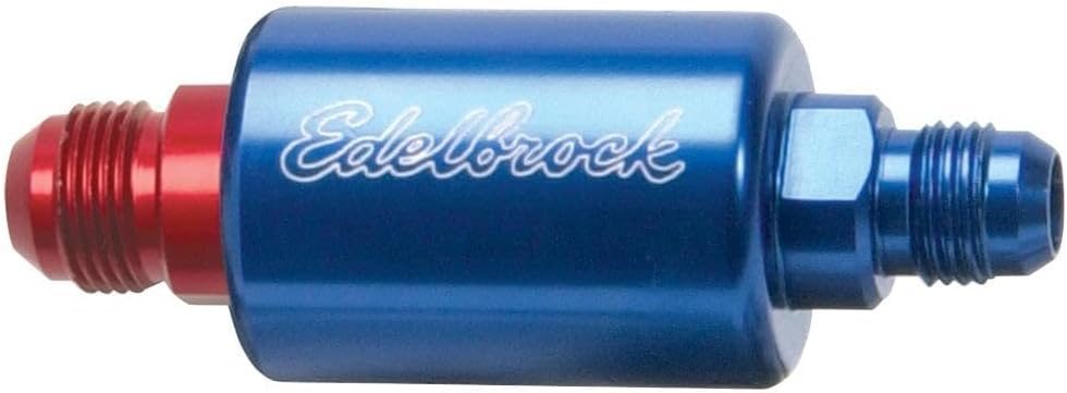 Edelbrock 8130 Blue Anodized Aluminum Fuel Filter