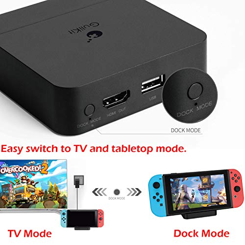 image for GuliKit Switch Docking Station, Portable TV Dock for Nintendo Switch w