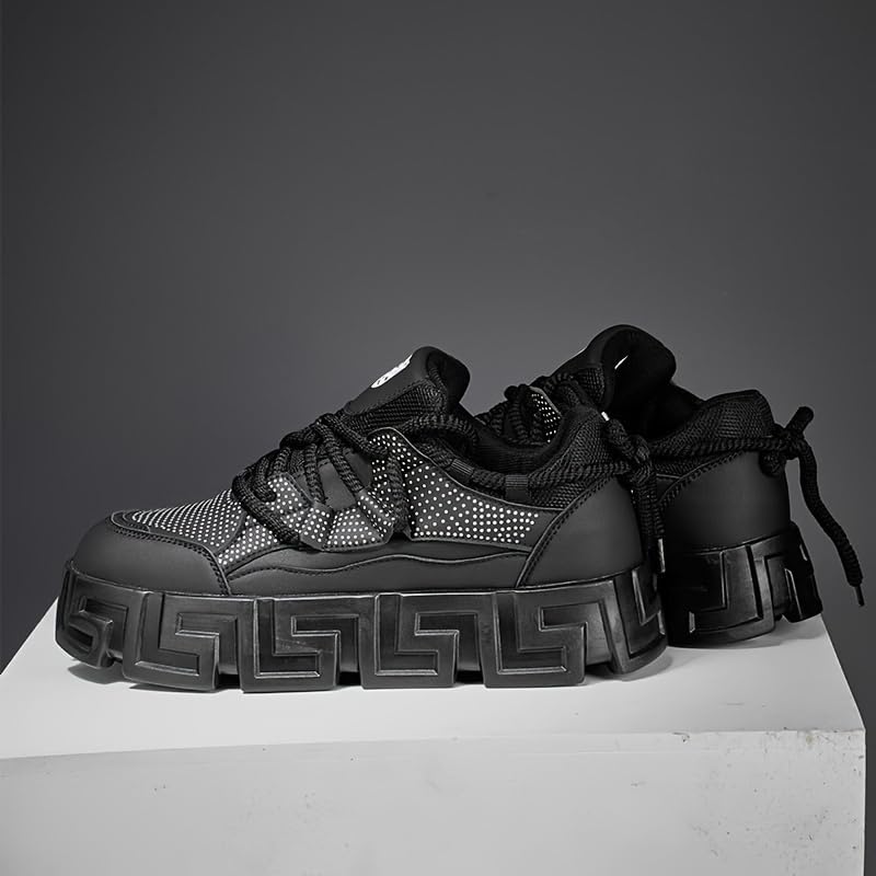 Men's Fashion Sneakers - Casual Solid Color Art2