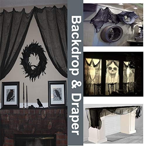 10 Yard X 30'' Halloween Creepy Material for Yard ,Porch, Window or Entrance Door Ornament 3 51Uc8+d2l0L. AC