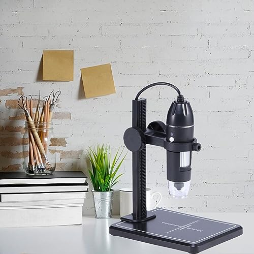 Image of Tobo USB Digital Microscope, 50X-1000X Magnification Handheld Digital Microscope Compatible with Android Devices, Adjustable Stand, 8 LED Lights, Portable Microscope Camera for Adults, KidsTD-588IM.