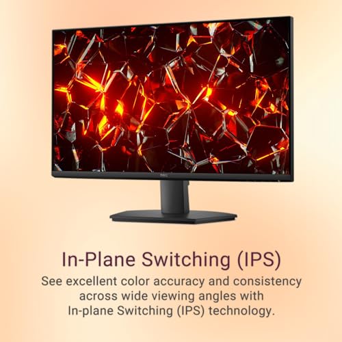 Image of Dell 27 inch Full HD Computer Monitor, 1080p IPS Display, 100Hz Refresh Rate for Smooth Motion, Hardware-Based Comfortview Plus Blue Light Filter, Ultra-Thin Bezel, HDMI & VGA Ports, VESA Mountable